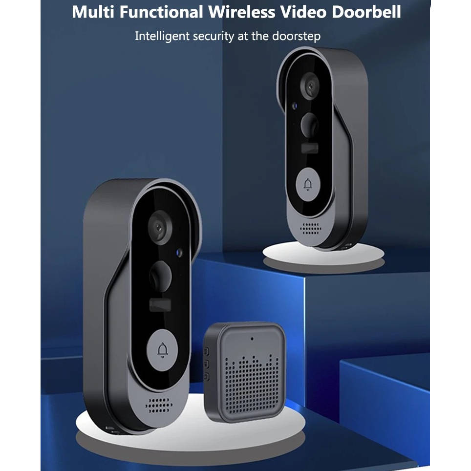 Wireless Smart Video Doorbell, No Subscription