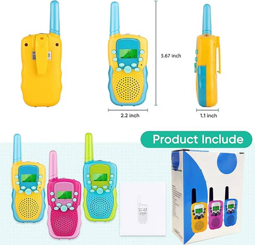 Kids Walkie Talkies (3-Piece Set)