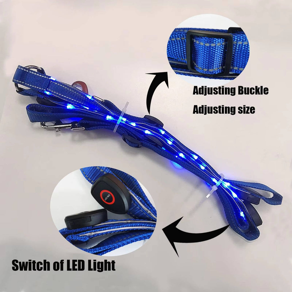 LED Light-Up Breast Collar for Horses
