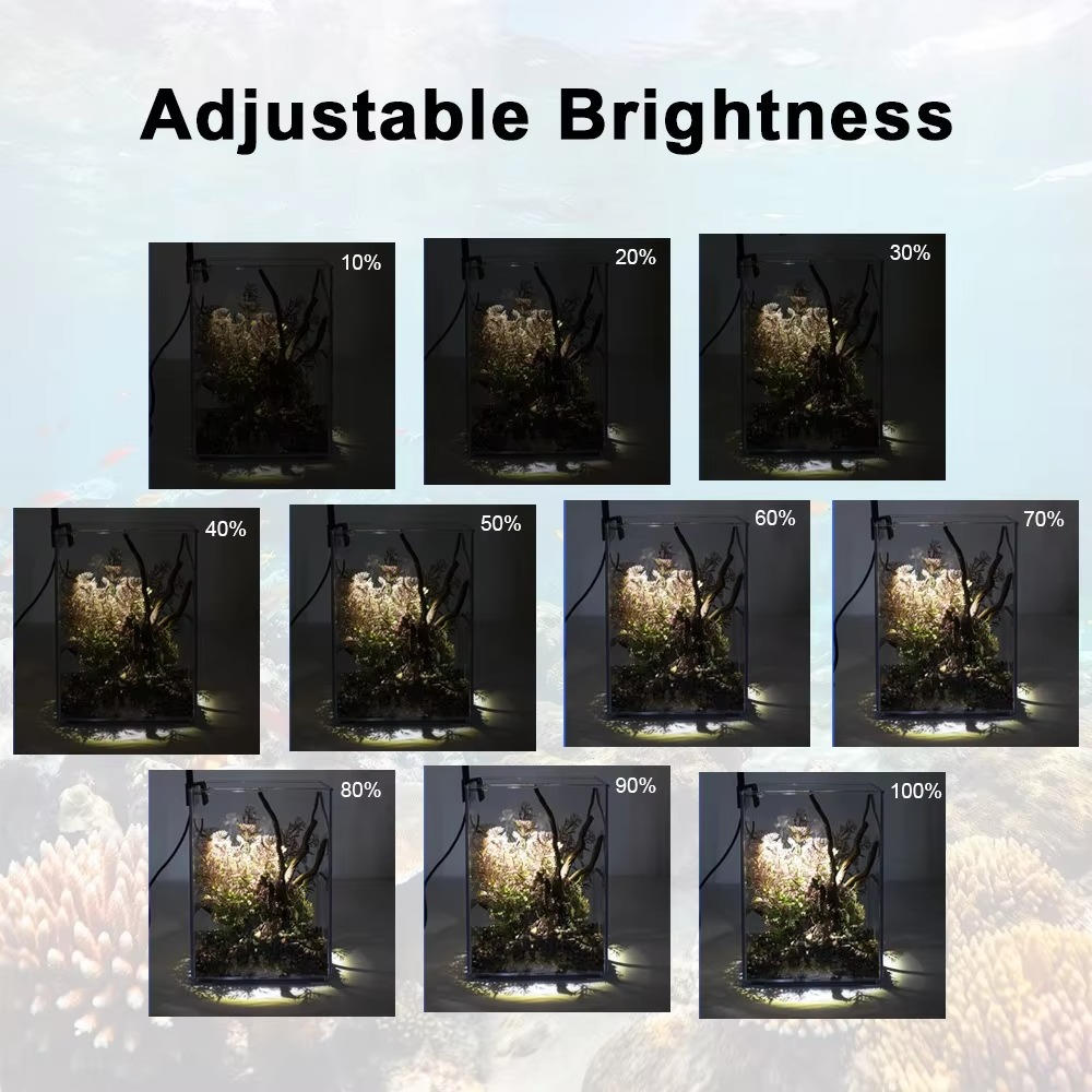 Adjustable LED Aquarium Light, 360 Rotating