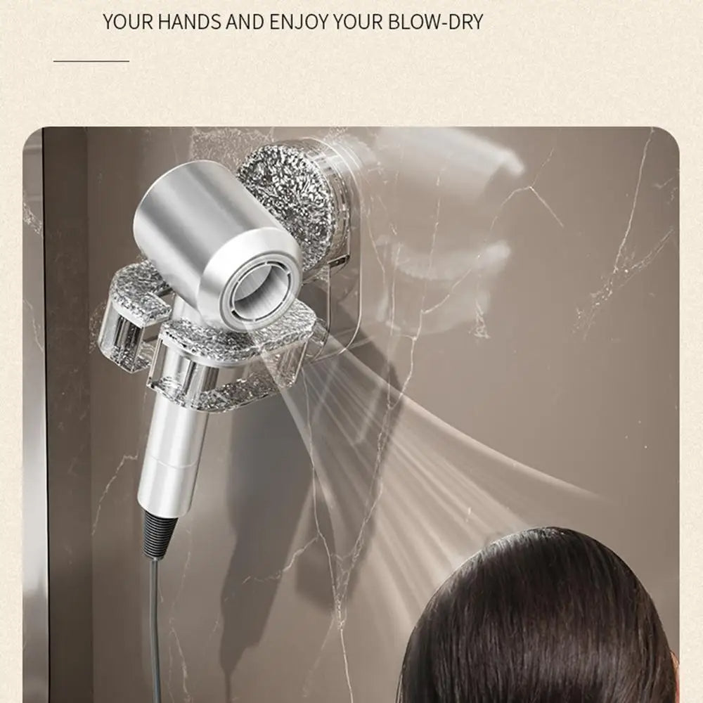 Wall-Mounted Hair Dryer Holder