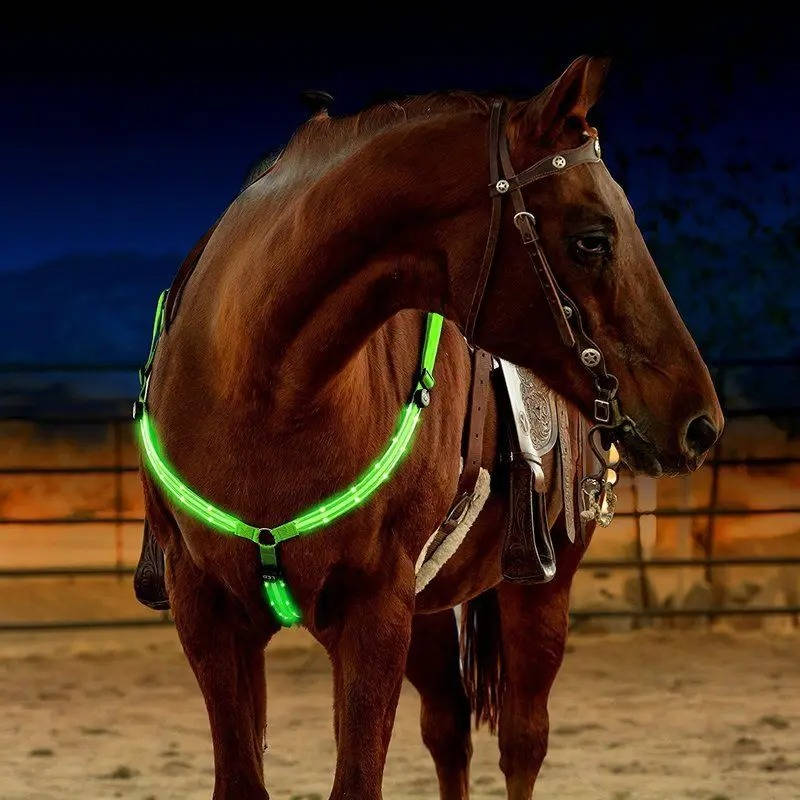 LED Light-Up Breast Collar for Horses