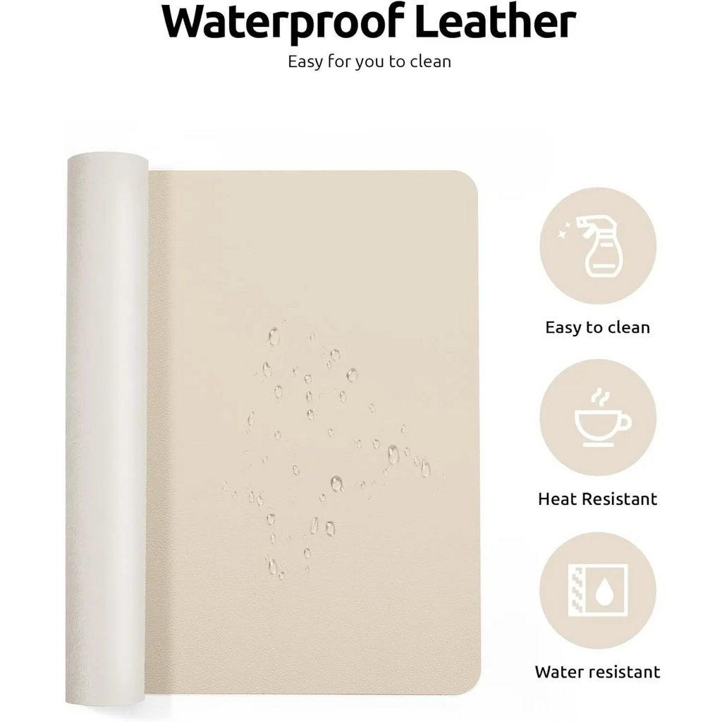 Dual-Sided Leather Desk Mat