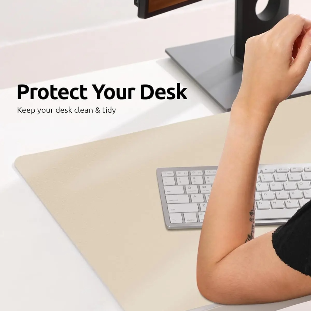 Dual-Sided Leather Desk Mat