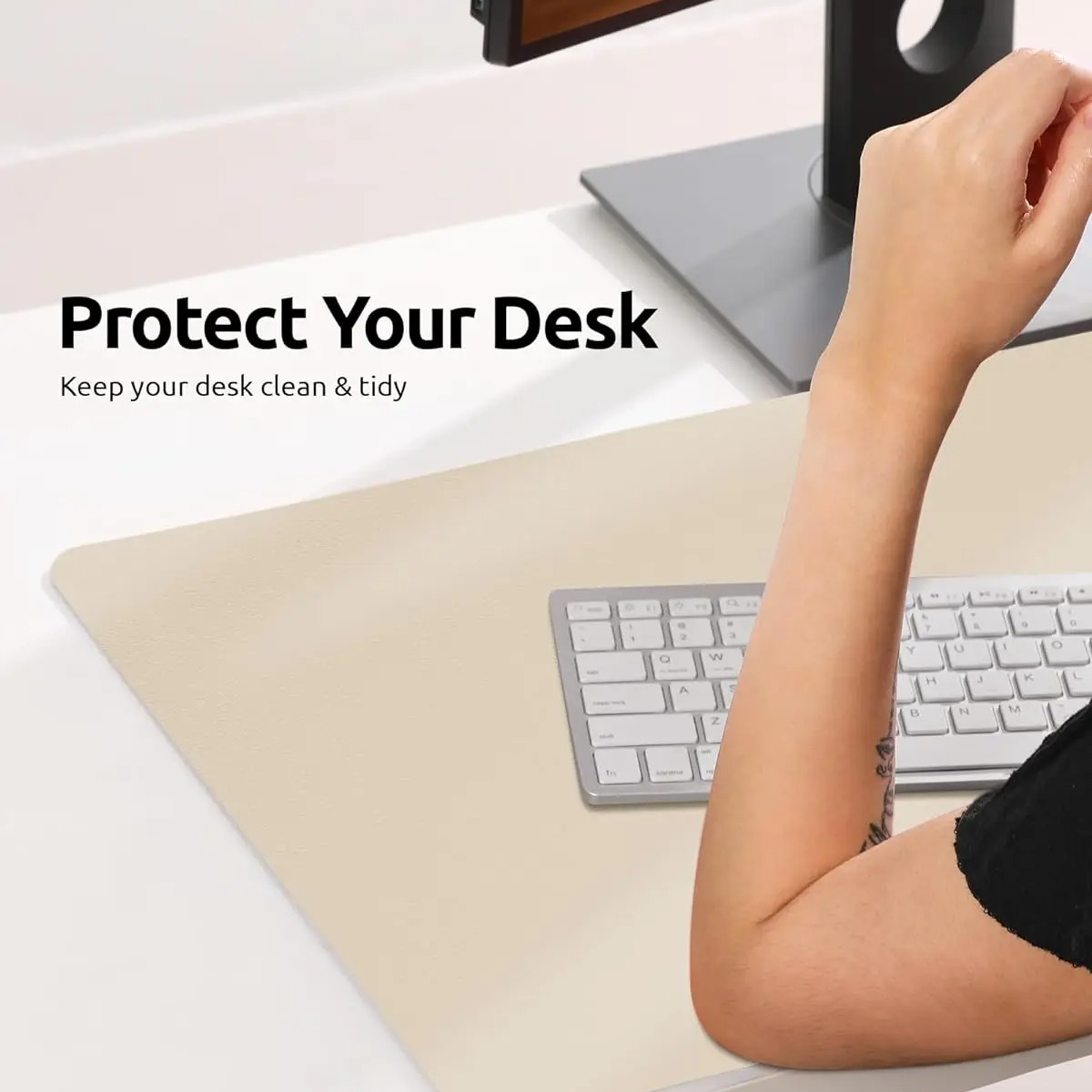 Dual-Sided Leather Desk Mat