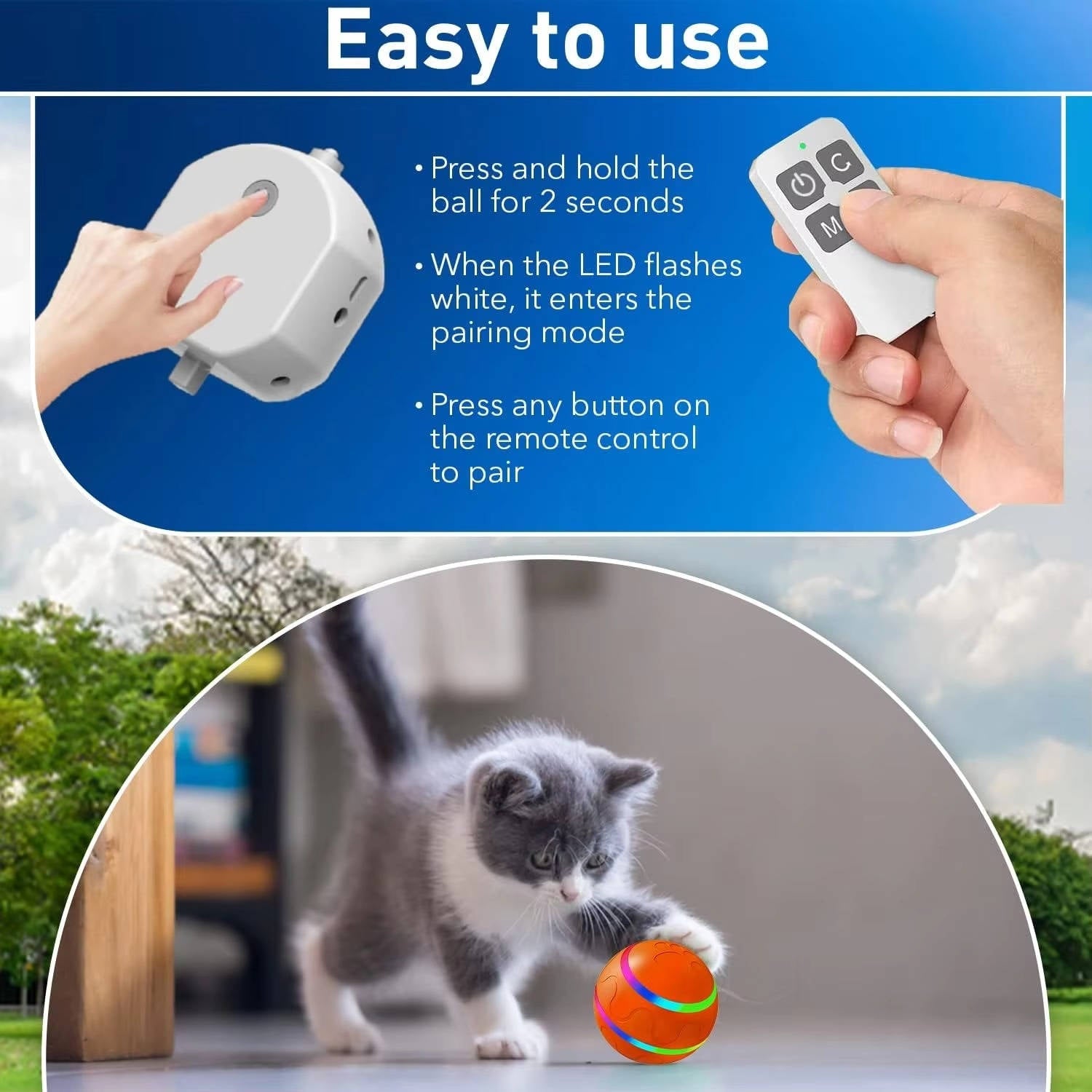 Interactive Remote Control Dog Ball Toy