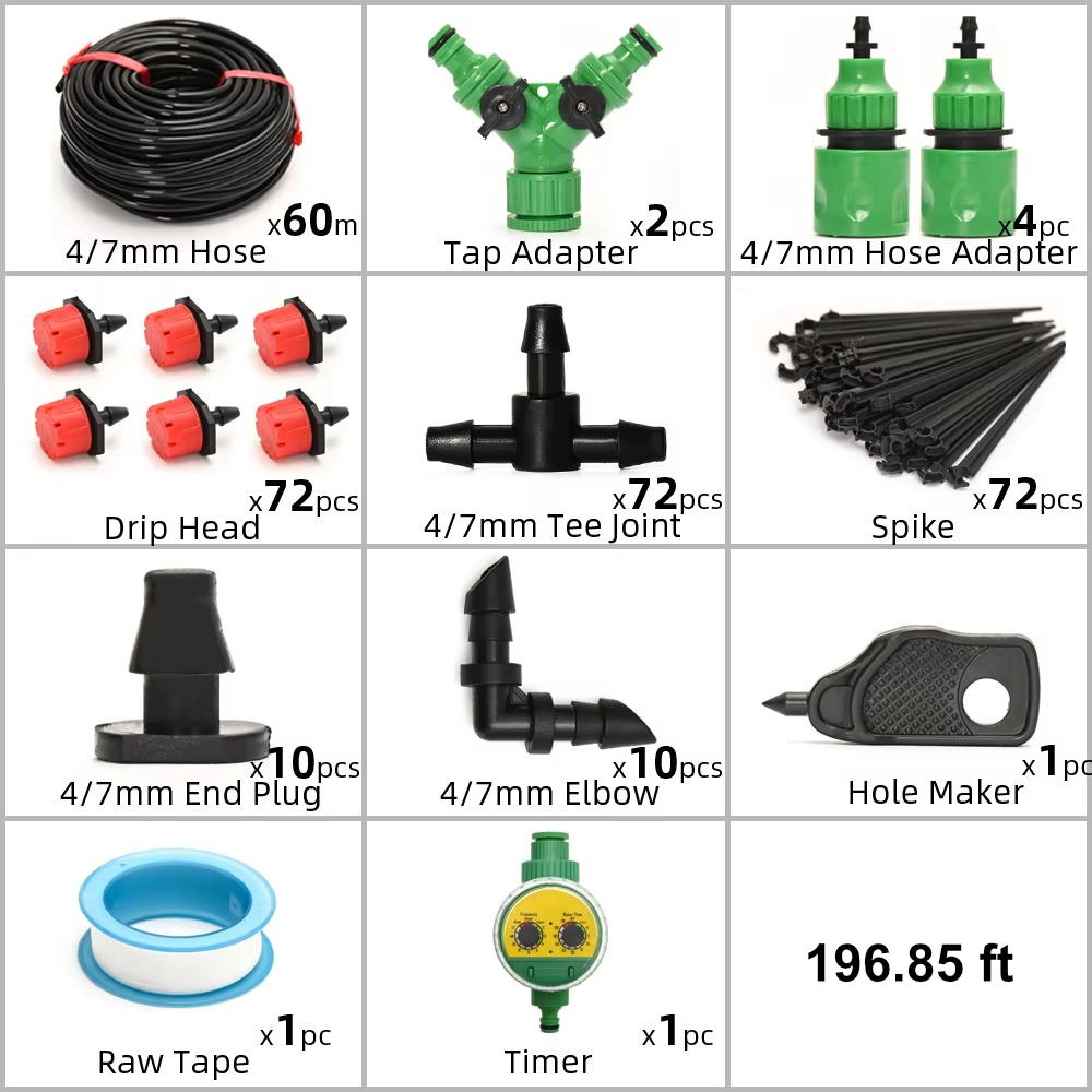 Drip Irrigation System with Auto Timer