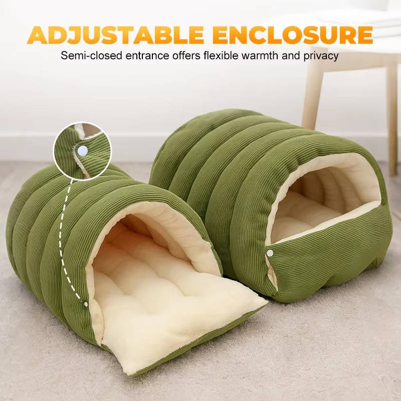 Washable Closed-Off Winter Cat Bed