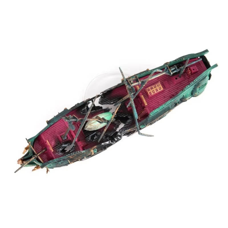 Large Sunken Boat Aquarium Decoration