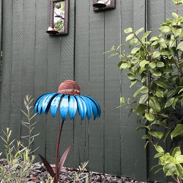 Coneflower Metal Bird Feeder