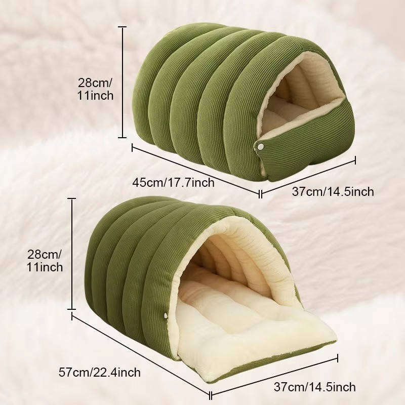 Washable Closed-Off Winter Cat Bed
