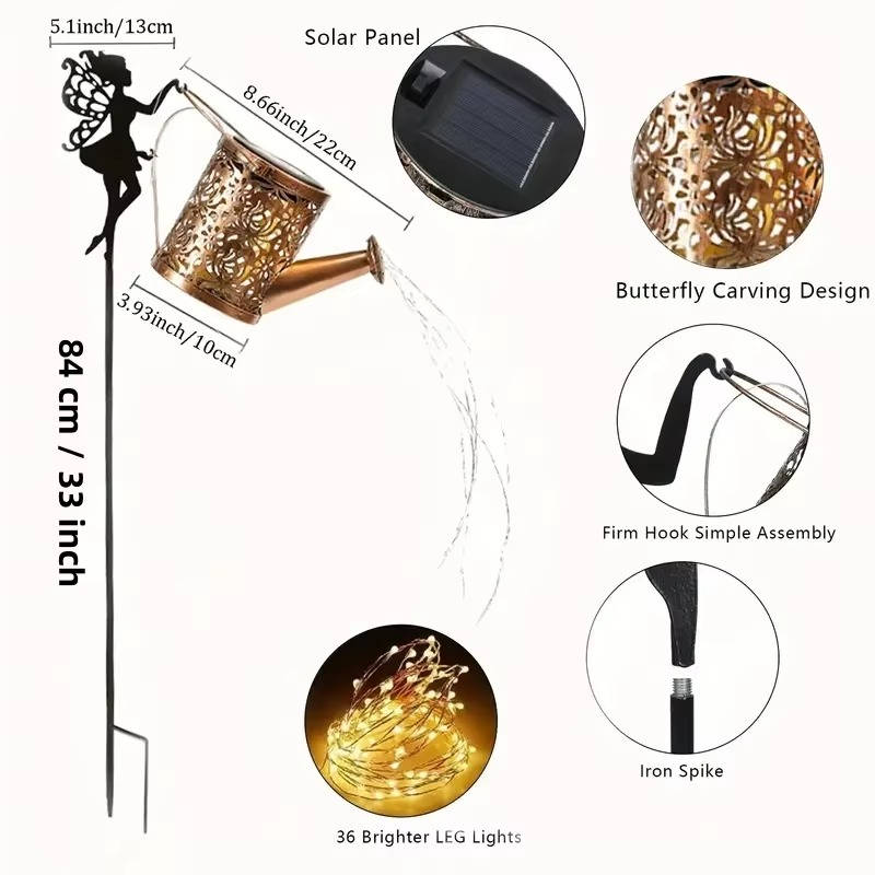 Hanging Solar Fairy Lamp Outdoor Lights