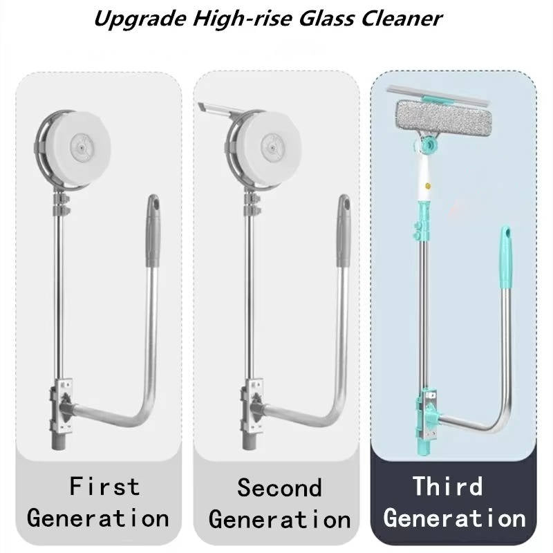 Telescopic Long-Handle Window Cleaner Brush