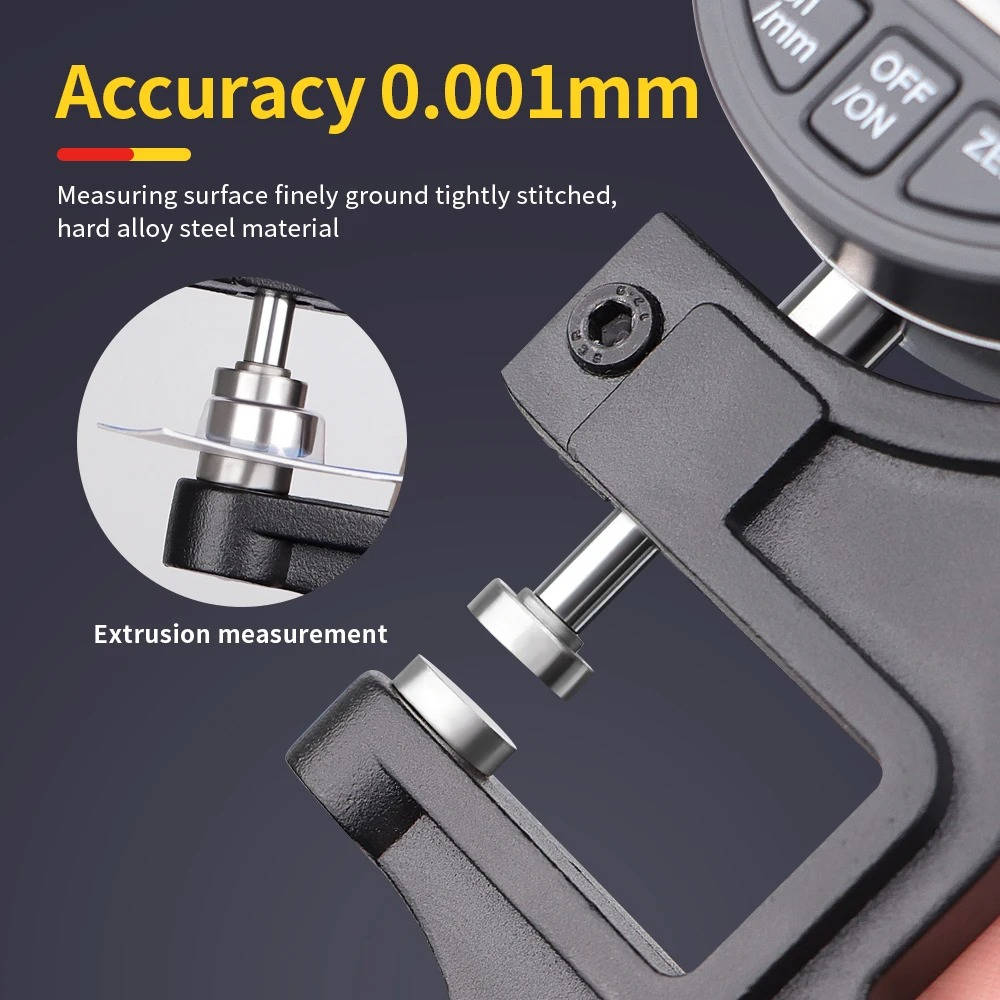Thickness Gauge Measure Thickness Of Paper Cloth Metal 0.00