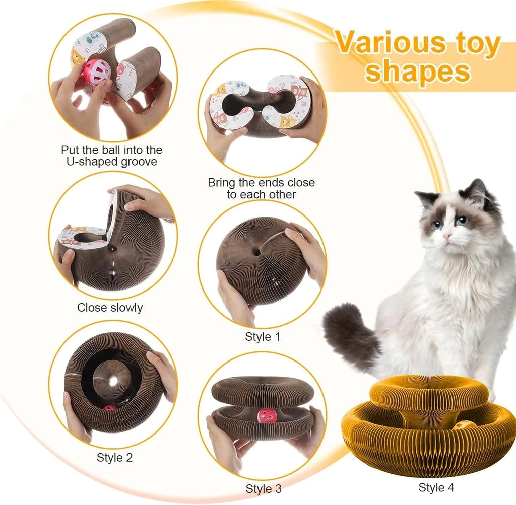Magic Organ Folding Cat Scratching Board
