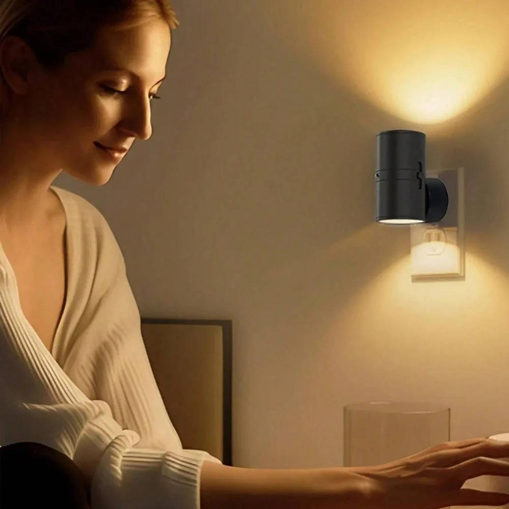 Wall Outlet with Built-In Night Lights