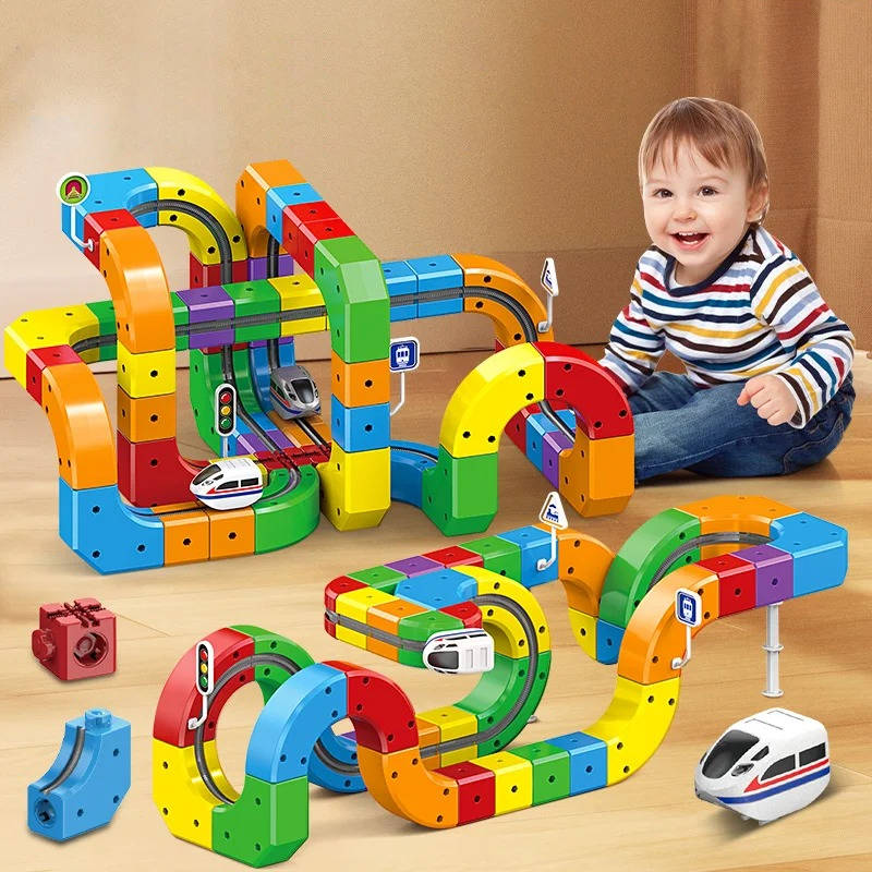Magnetic Train Track Building Set