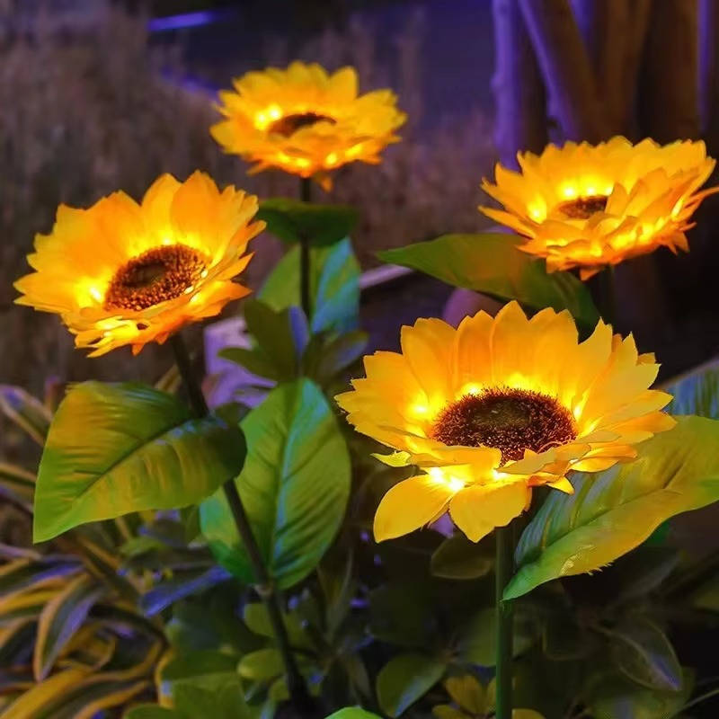 Outdoor Solar Sunflower Garden Light