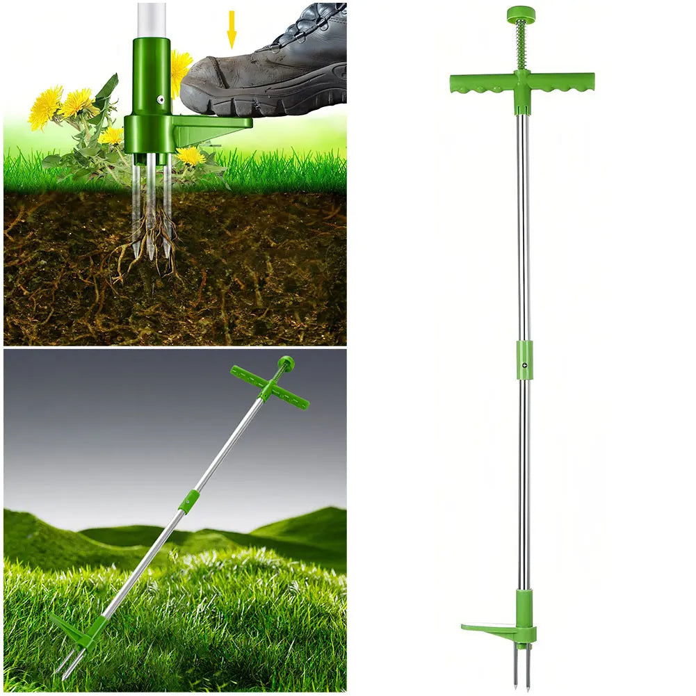 Long Handle Weed Puller with Foot Pedal