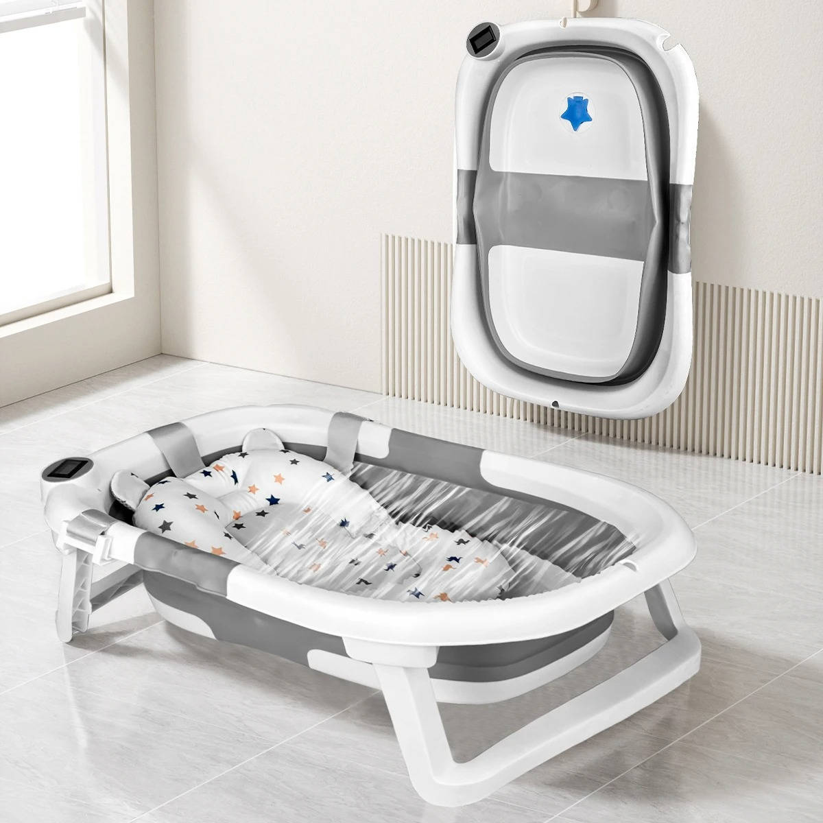 Foldable Newborn Baby Bathing Tub