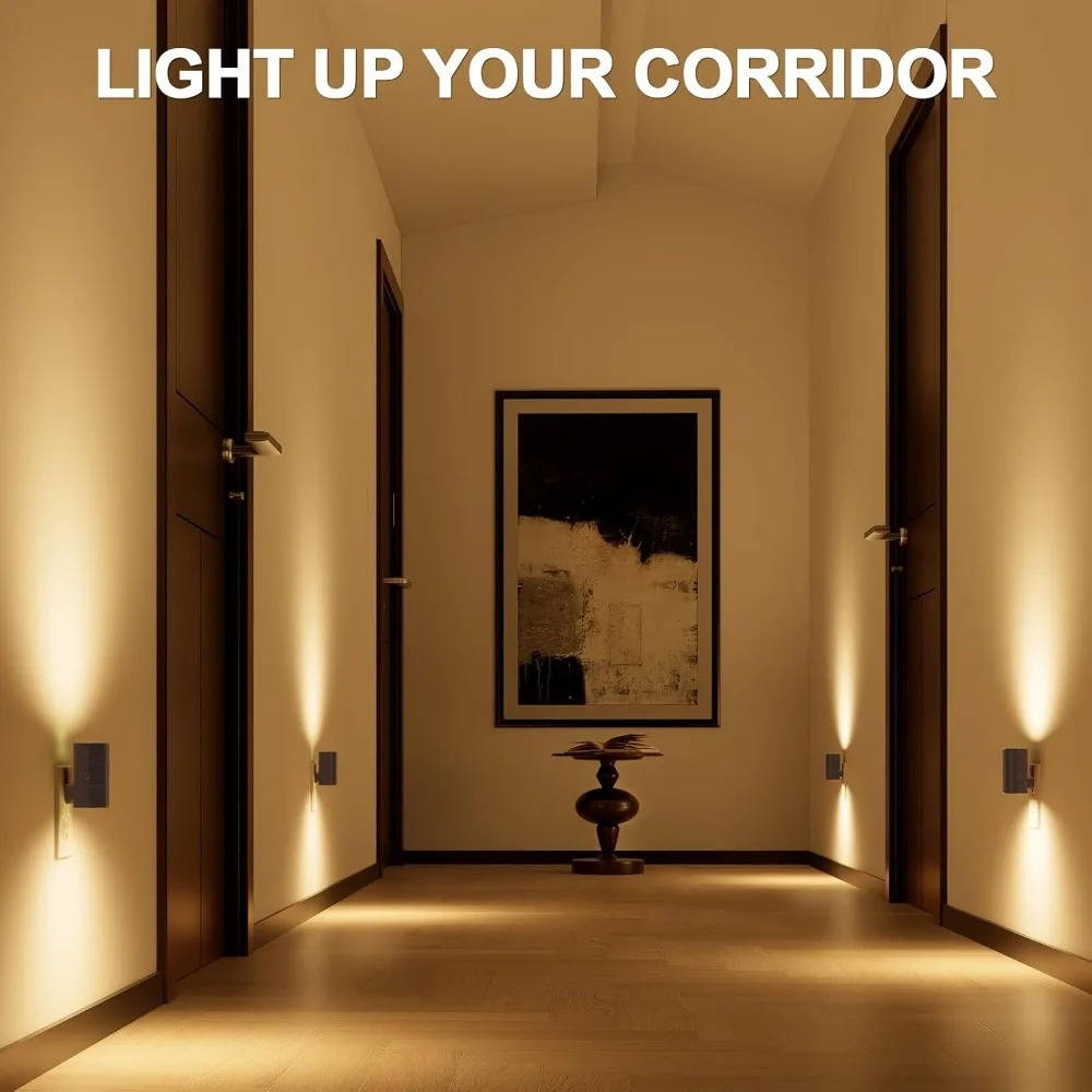 Wall Outlet with Built-In Night Lights