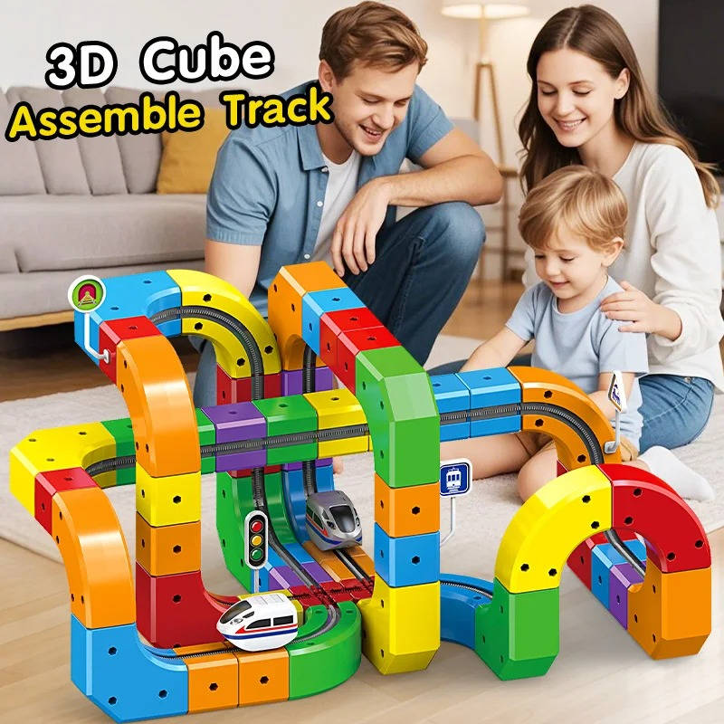 Magnetic Train Track Building Set