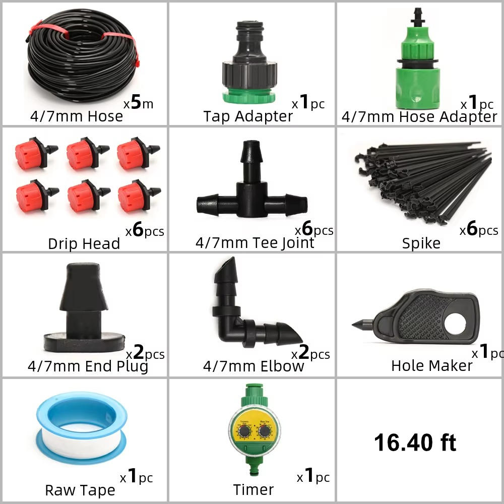 Drip Irrigation System with Auto Timer