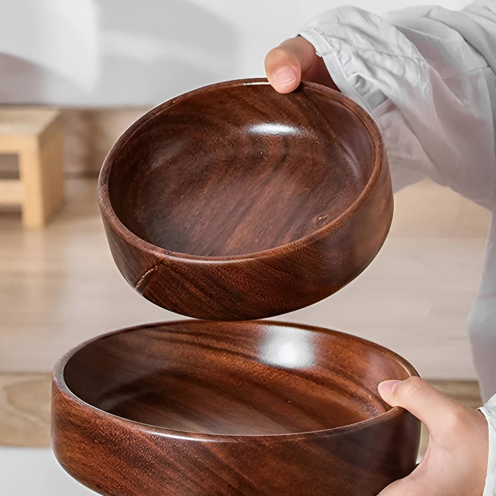 Walnut Wood Serving Bowl