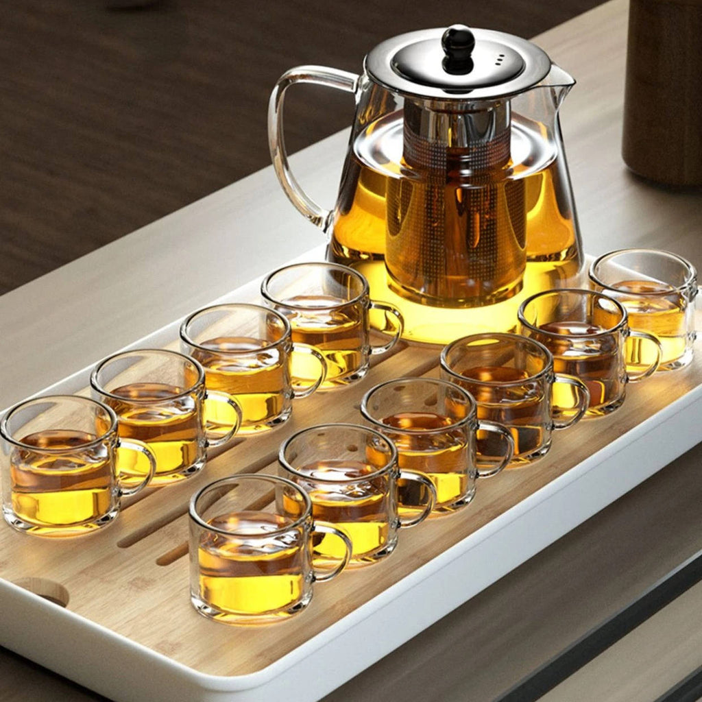 Heat-Resistant Glass Teapot with Infuser