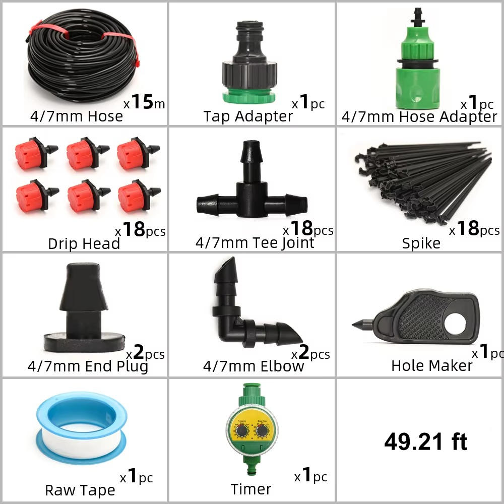 Drip Irrigation System with Auto Timer