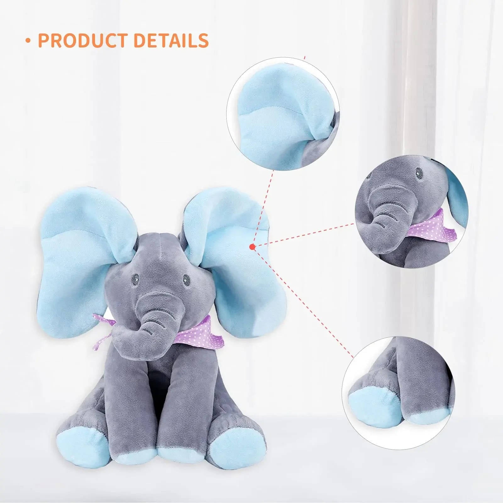 Peek-a-Boo Talking Elephant Toy