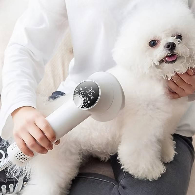 Quiet Pet Hair Dryer with Comb