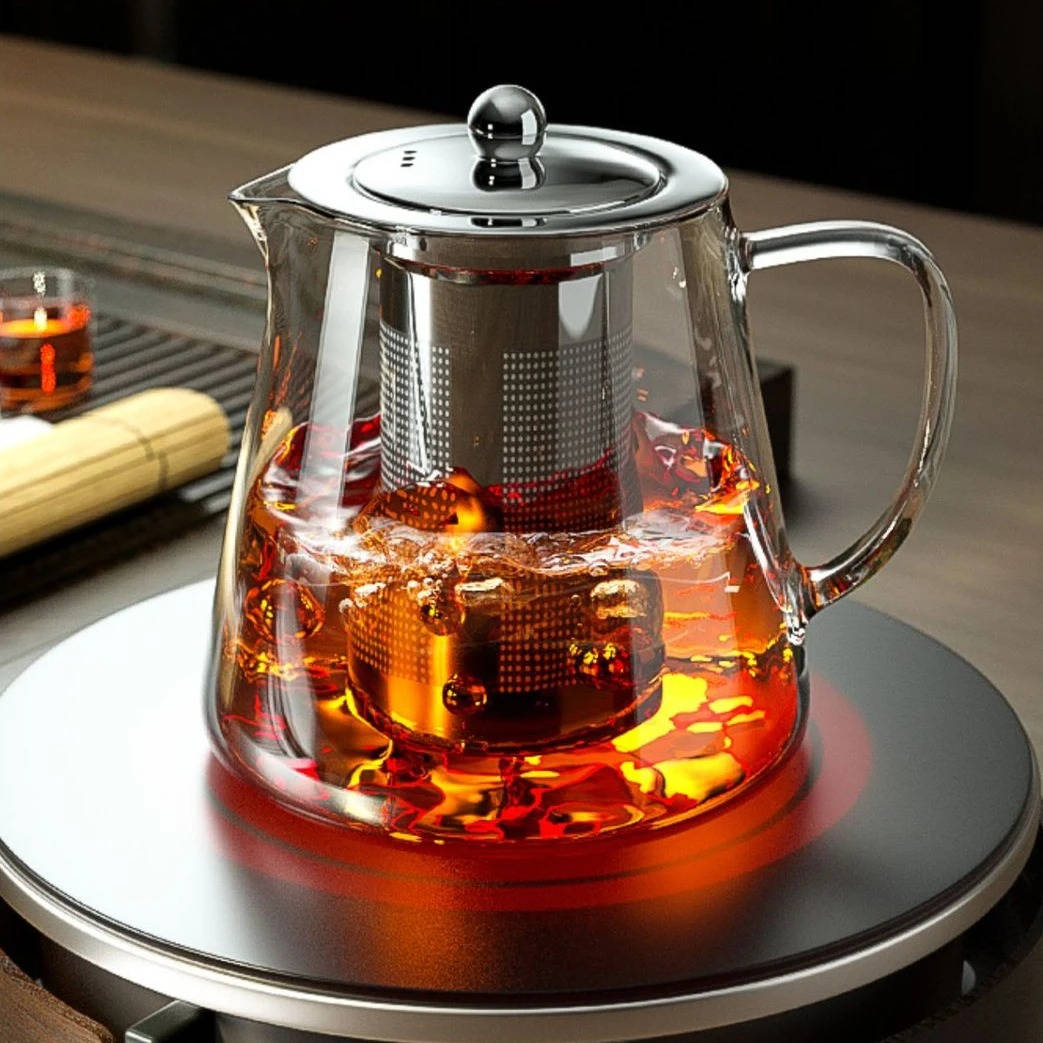 Heat-Resistant Glass Teapot with Infuser