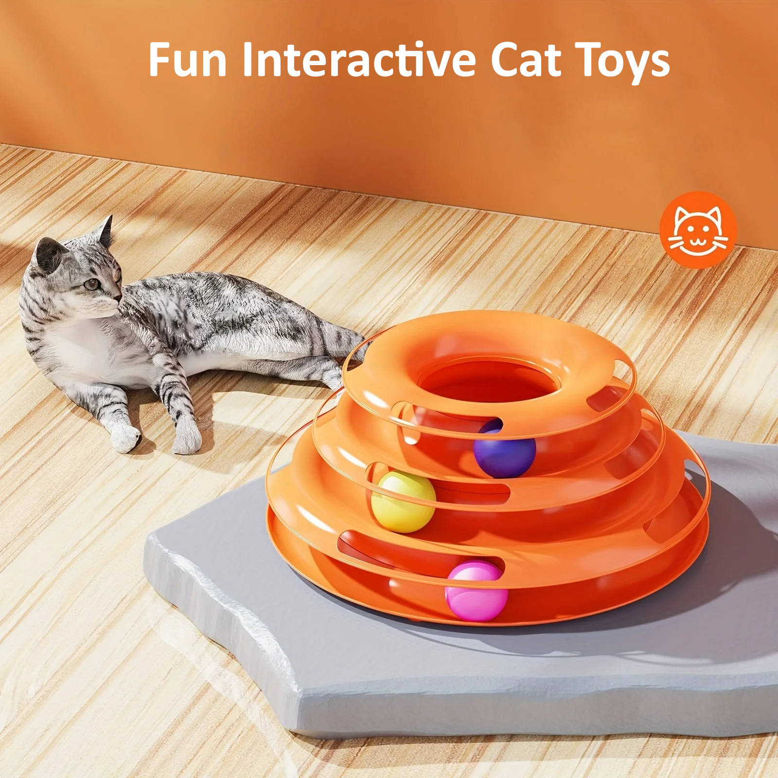 Fun Interactive Rolling Ball Cat Toy