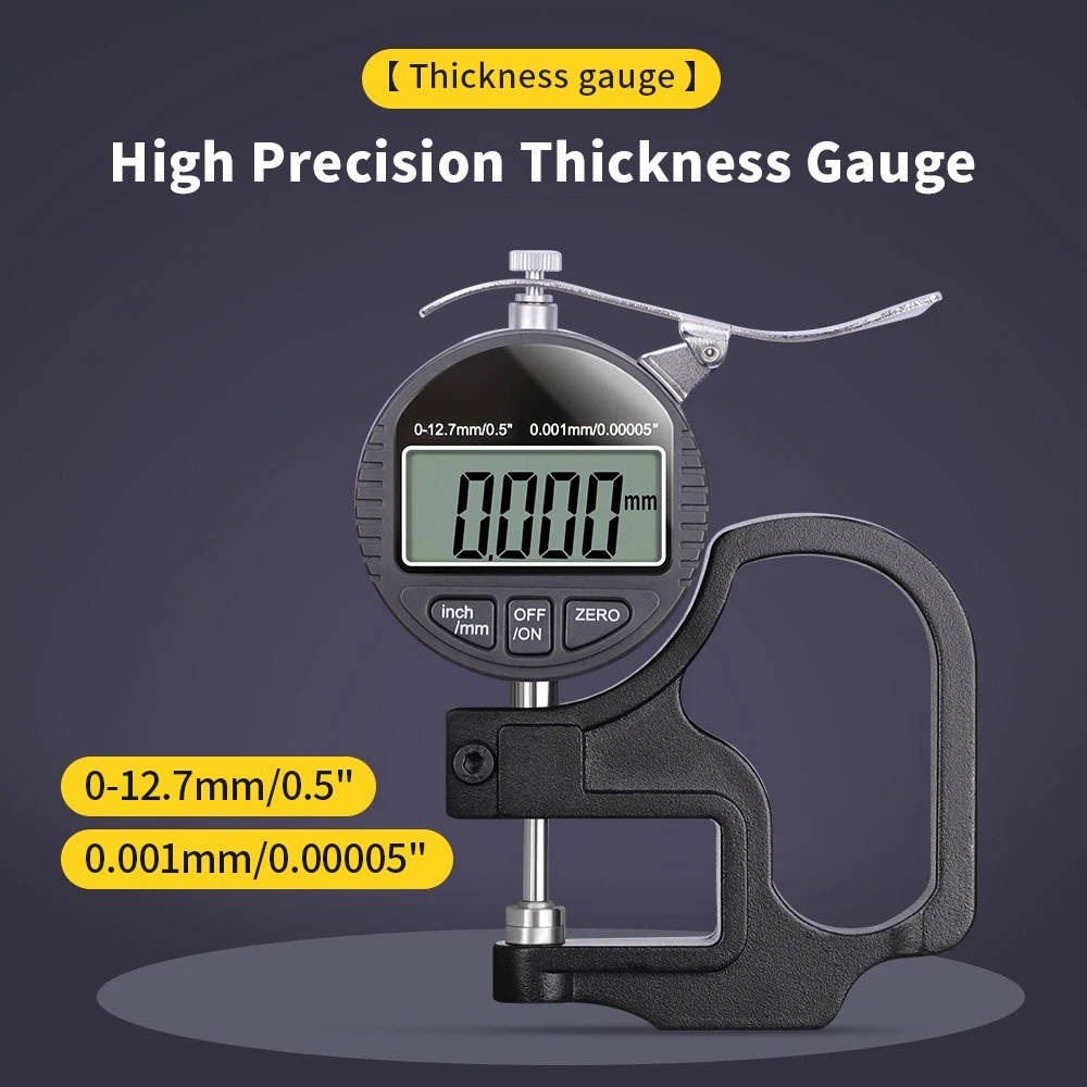 Thickness Gauge Measure Thickness Of Paper Cloth Metal 0.00