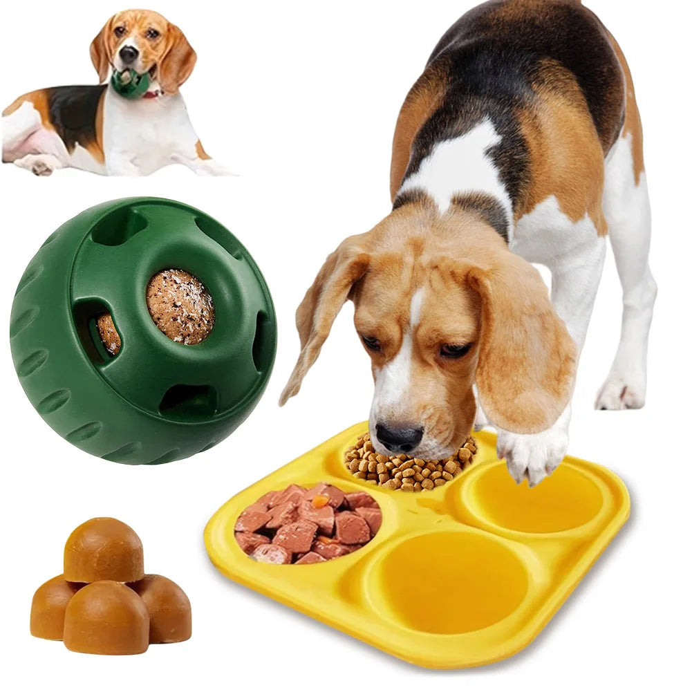 Silicone Dog Slow Feeder & Chew Toy