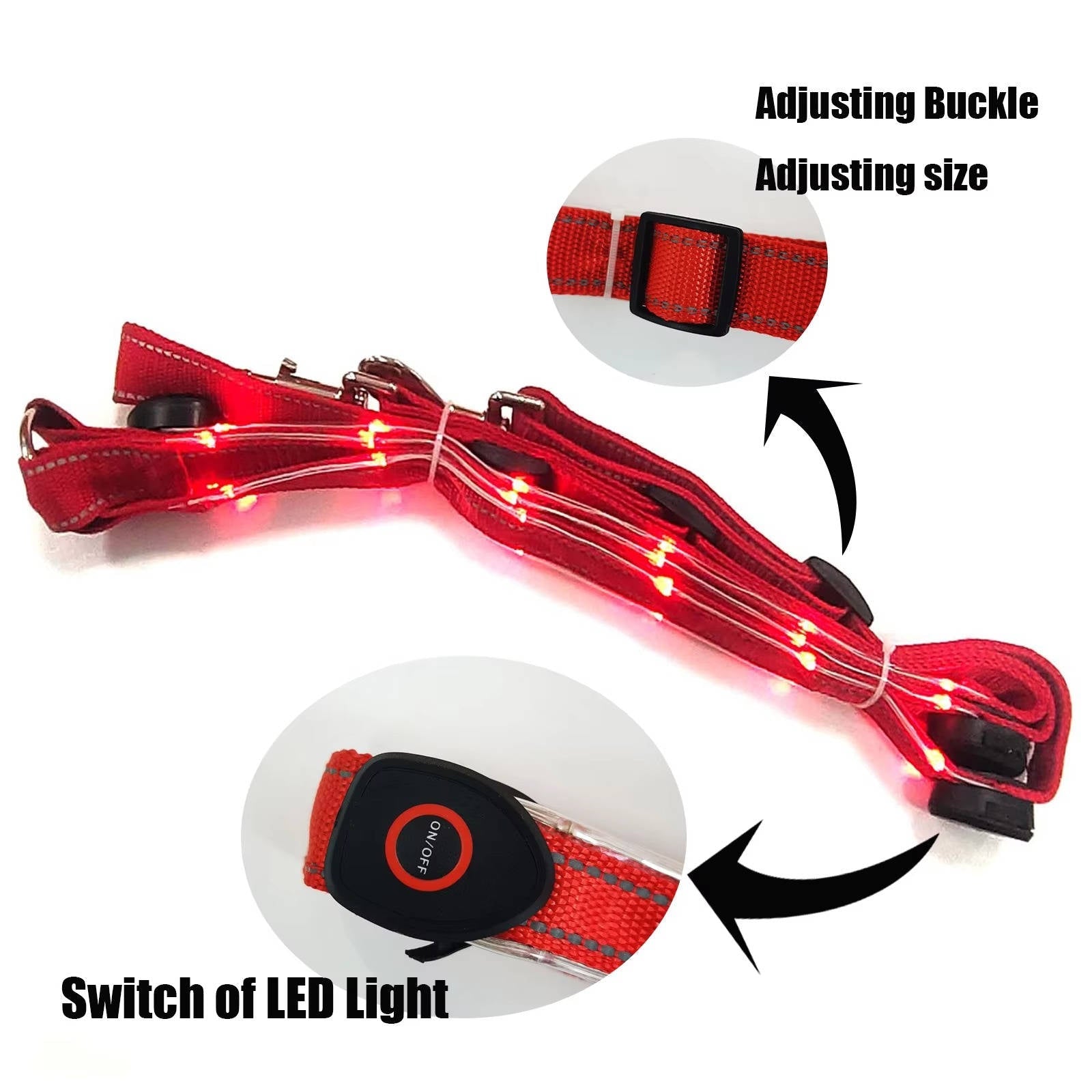 LED Light-Up Breast Collar for Horses