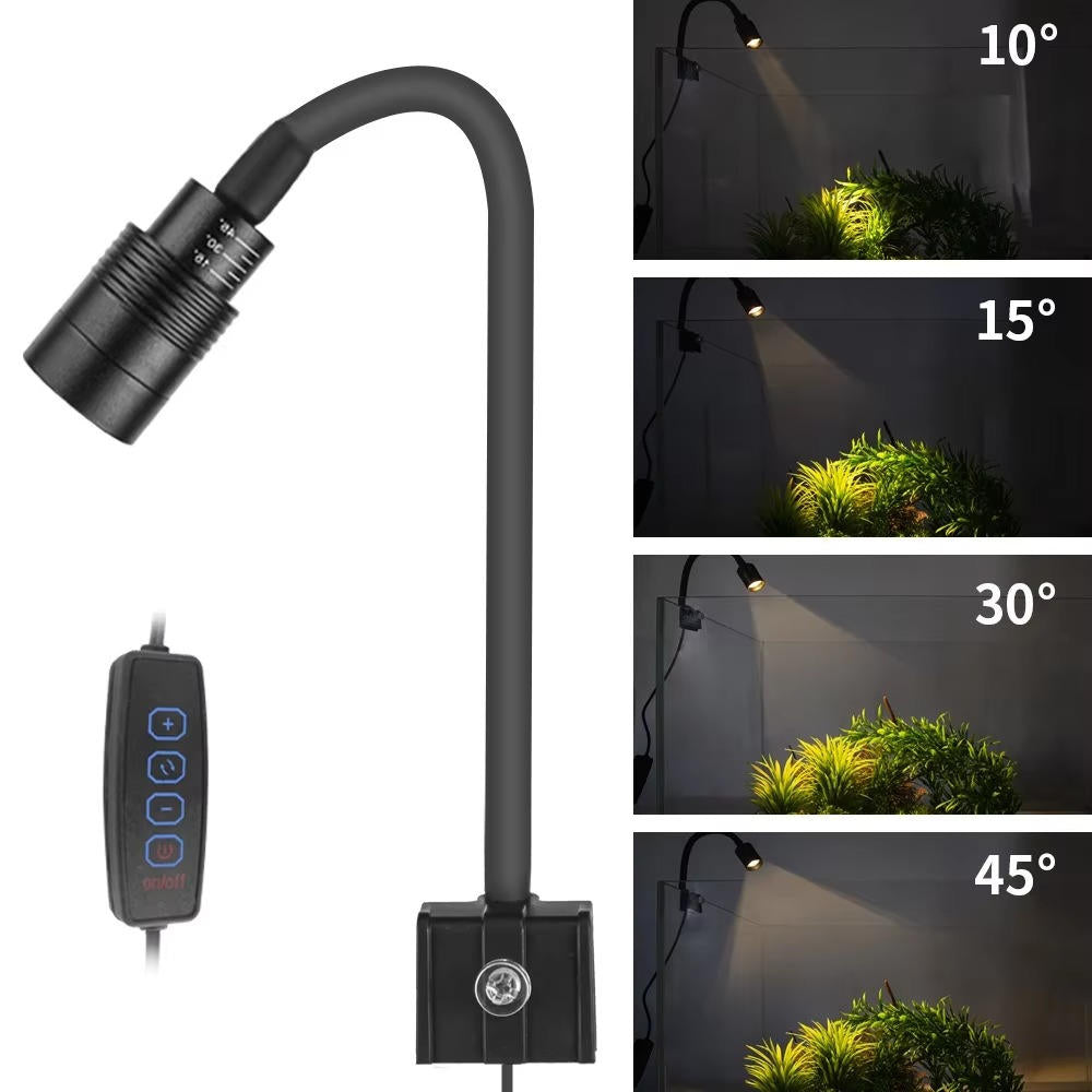 Adjustable LED Aquarium Light, 360 Rotating