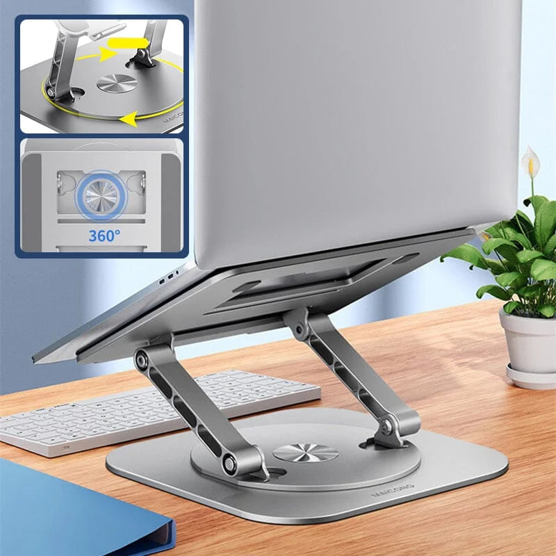 Aluminum Laptop Stand, 360 Rotating
