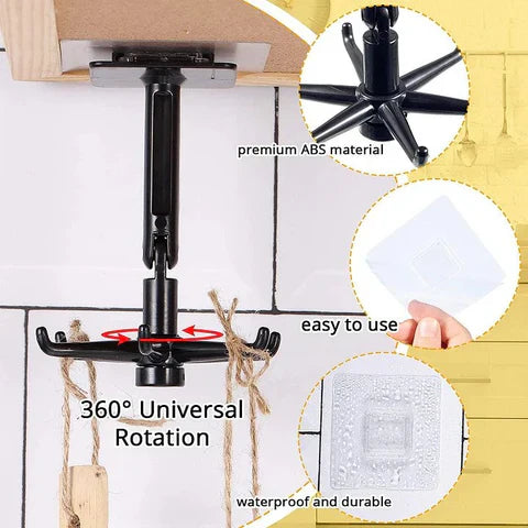 360° Rotating Self-Adhesive Hook