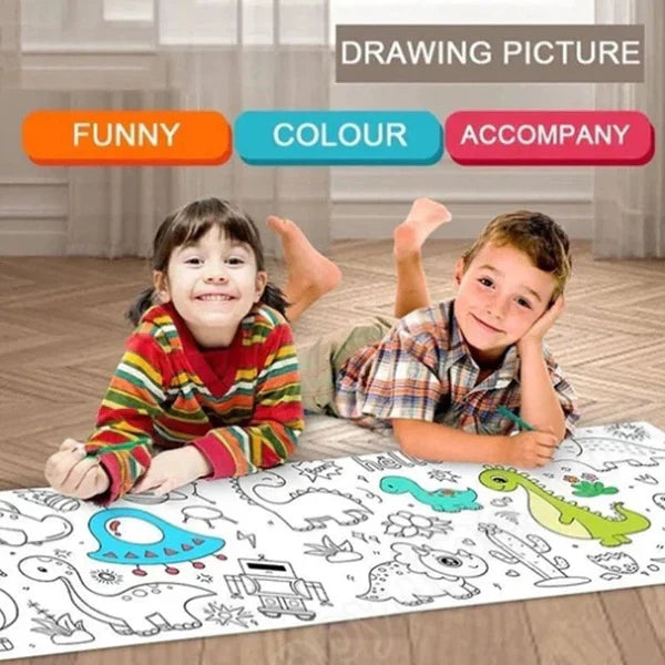 Children's Reusable Wall Drawing Roll
