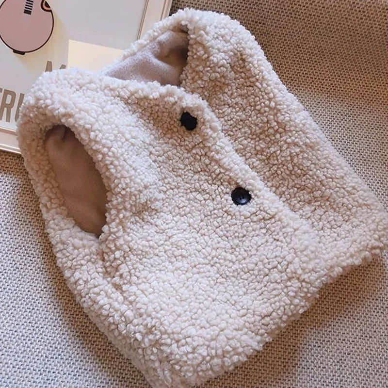 Kids Lamb Wool Winter Waistcoat