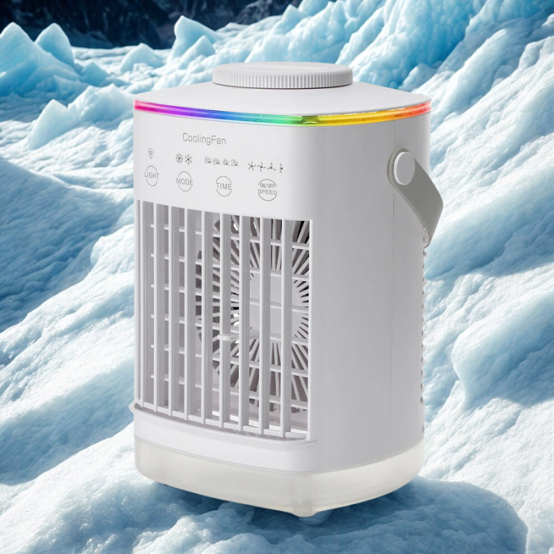 Mini Portable Air Cooler & Humidifier LED