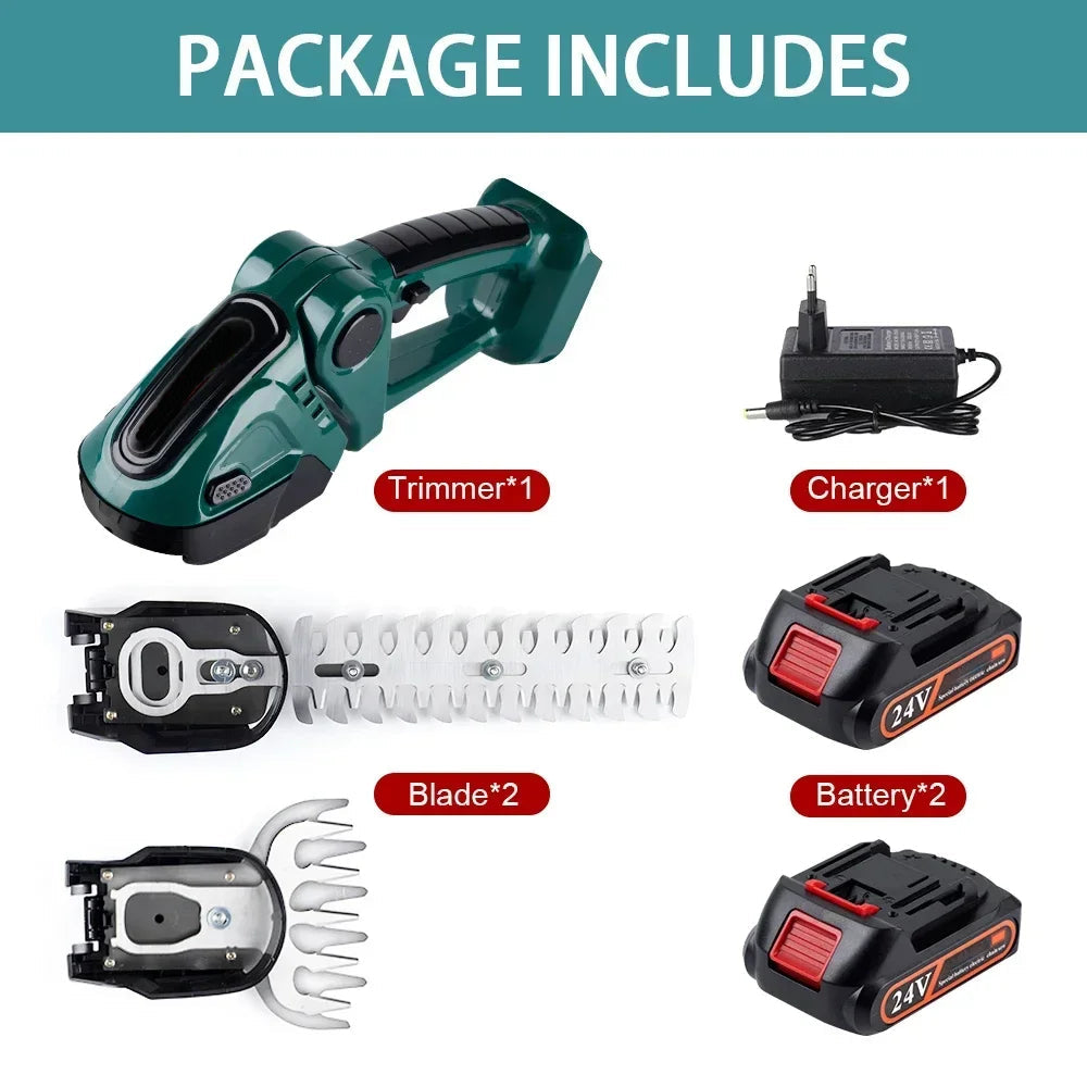 Cordless 2-in-1 Hedge Trimmer & Mower