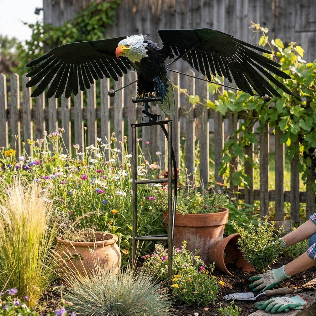 Garden Art Bird Patio Decoration lifestyle