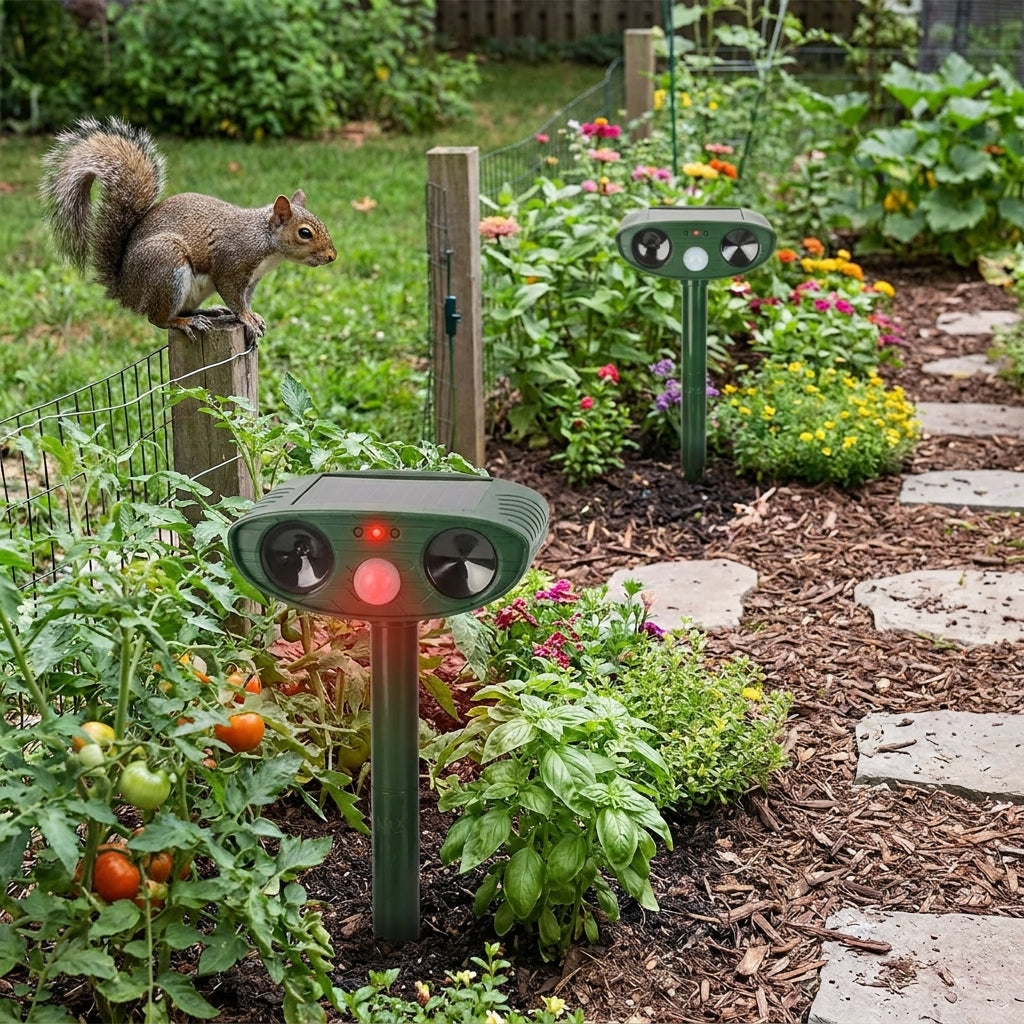 Ultrasonic Chipmunk Repeller lifestyle