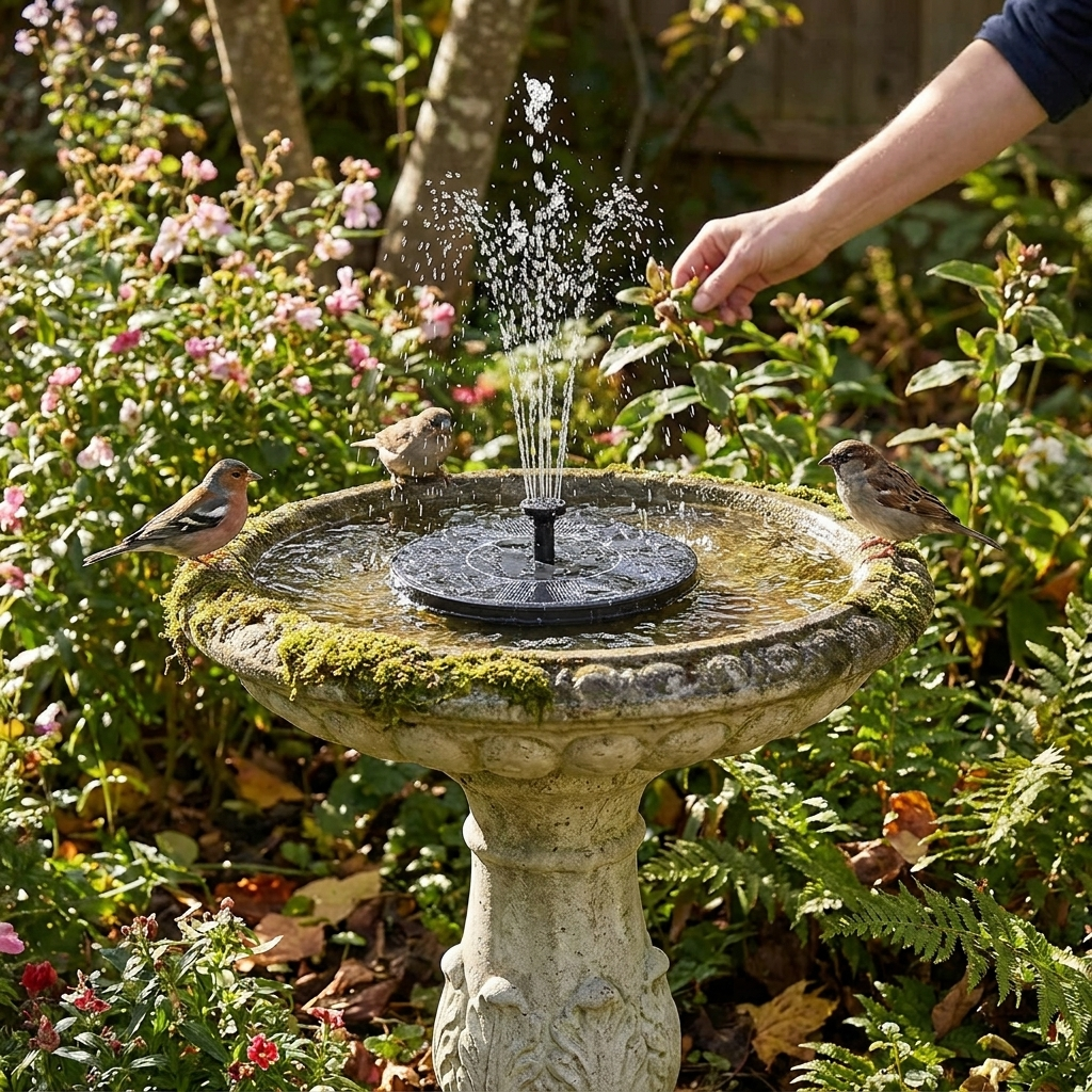 Solar Water Fountain for Garden lifestyle