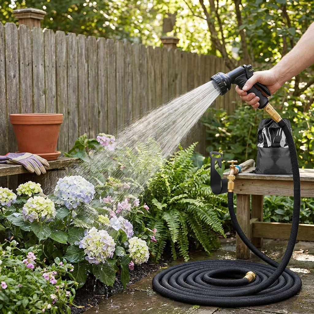 100FT Expandable Garden Water Hose lifestyle