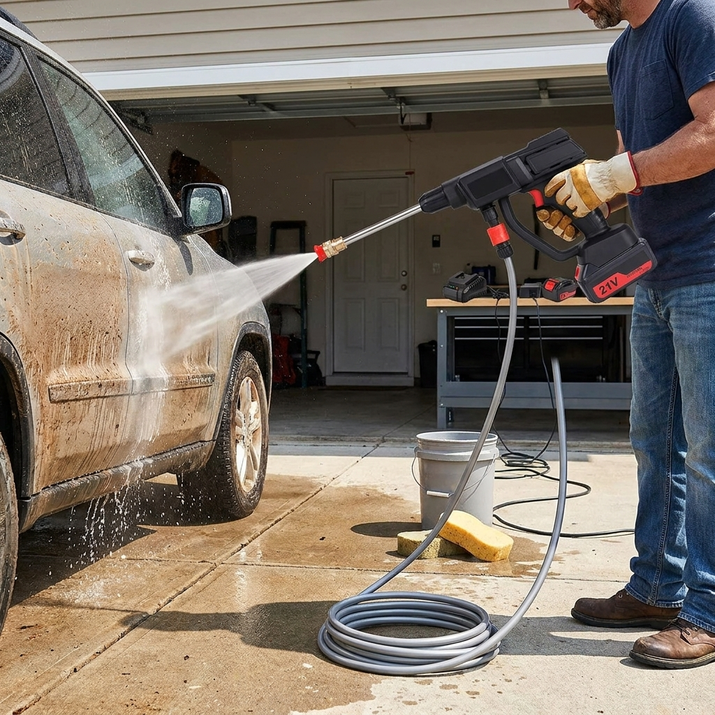 Cordless High Pressure Washer lifestyle