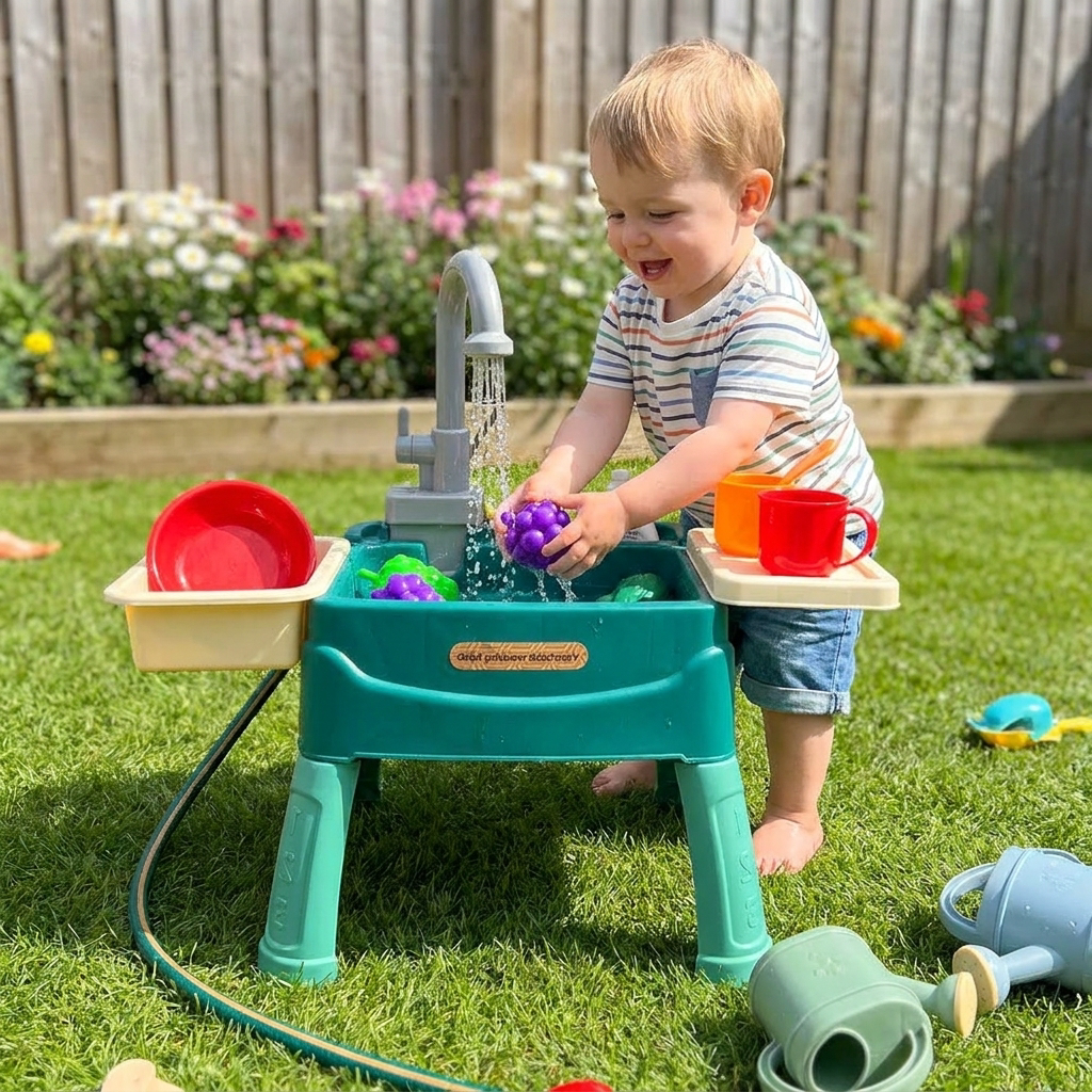 Children's Indoor Outdoor Standing Sink lifestyle